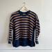 Madewell Sweaters | Madewell Orange Stripe Pullover Sweater | Color: Blue/Orange | Size: S