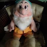 Disney Toys | Disney Snow White Bashful Dearf Stuffed Animal Plu | Color: Cream/Gold | Size: 30 In