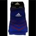 Adidas Underwear & Socks | Adidas Speed Mesh Football Crew Socks 1 Pair Men 6.5-9 Women 7-10 Blue Red Logo | Color: Blue | Size: Men 6.5-9 Women 7-10