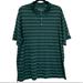 Nike Shirts | Nike Golf Dry-Fit Xl Green White Striped Golfing Lipton Green Tea Patch Collared | Color: Green/White | Size: Xl