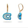 Coach Jewelry | Coach New Puffy C Drop Earrings | Color: Blue/Green | Size: Os
