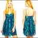 Free People Dresses | Free People “Eternal Springs” Twisted Bodice Minidress, Navy And Teal | Color: Blue/Green | Size: S