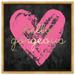 Oliver Gal Gorgeous Salute Hot Pink - Textual Art on Canvas Canvas, Wood in Brown | 16 H x 16 W x 2 D in | Wayfair 17786_16x16_CANV_PSGLD