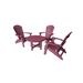 Rosecliff Heights Ansel Conversation Outdoor Table & Folding Adirondack Chair Set Plastic | Wayfair EBCDE3A5BA464DD589D1A7FCBAF4F887