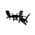 Rosecliff Heights Ansel Conversation Outdoor Table & Folding Adirondack Chair Set Plastic | Wayfair DDFC2F8B97A64A6FBFF5B5B551D3F776