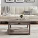 "30"" Square Country Coffee Table - Grey Wash - Walker Edison AF30CYSQCTGW"