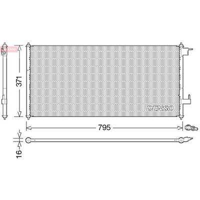 DENSO Kondensator, Klimaanlage 795x371x16 für FORD 4488406 4367057 DCN10030