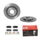 Brembo 2 Bremsscheiben COATED Ø300mm + Beläge für Hyundai i40 VF i40 CW VF