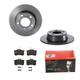 Brembo 2 Bremsscheiben COATED DISC LINE Ø255mm + Beläge für Audi A6 A6 Avant