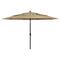 vidaXL 3-Tier Garden Parasol with Aluminium Pole Taupe 3.5 m