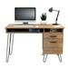 Inval 2-Drawer Computer Desk with Hairpin Legs