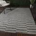 Trevor Modern Striped Indoor/Outdoor Area Rug