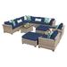 Monterey 13 Piece Outdoor Wicker Patio Furniture Set 13a