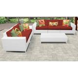 Miami 6 Piece Outdoor Wicker Patio Furniture Set 06i