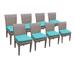 8 Florence Armless Dining Chairs