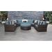 kathy ireland River Brook 8 Piece Outdoor Wicker Patio Furniture Set 08h