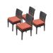 4 Belle Armless Dining Chairs