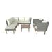 9-Piece Outdoor Garden Wicker Sofa Set,Armrest Chairs with Cushions