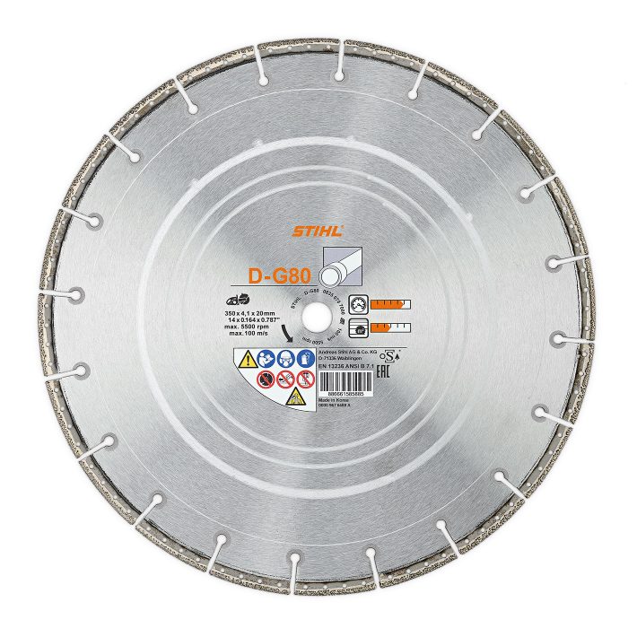Disque à découper diamant universel 350 mm/14'' DG80 STIHL 0835-070-7000