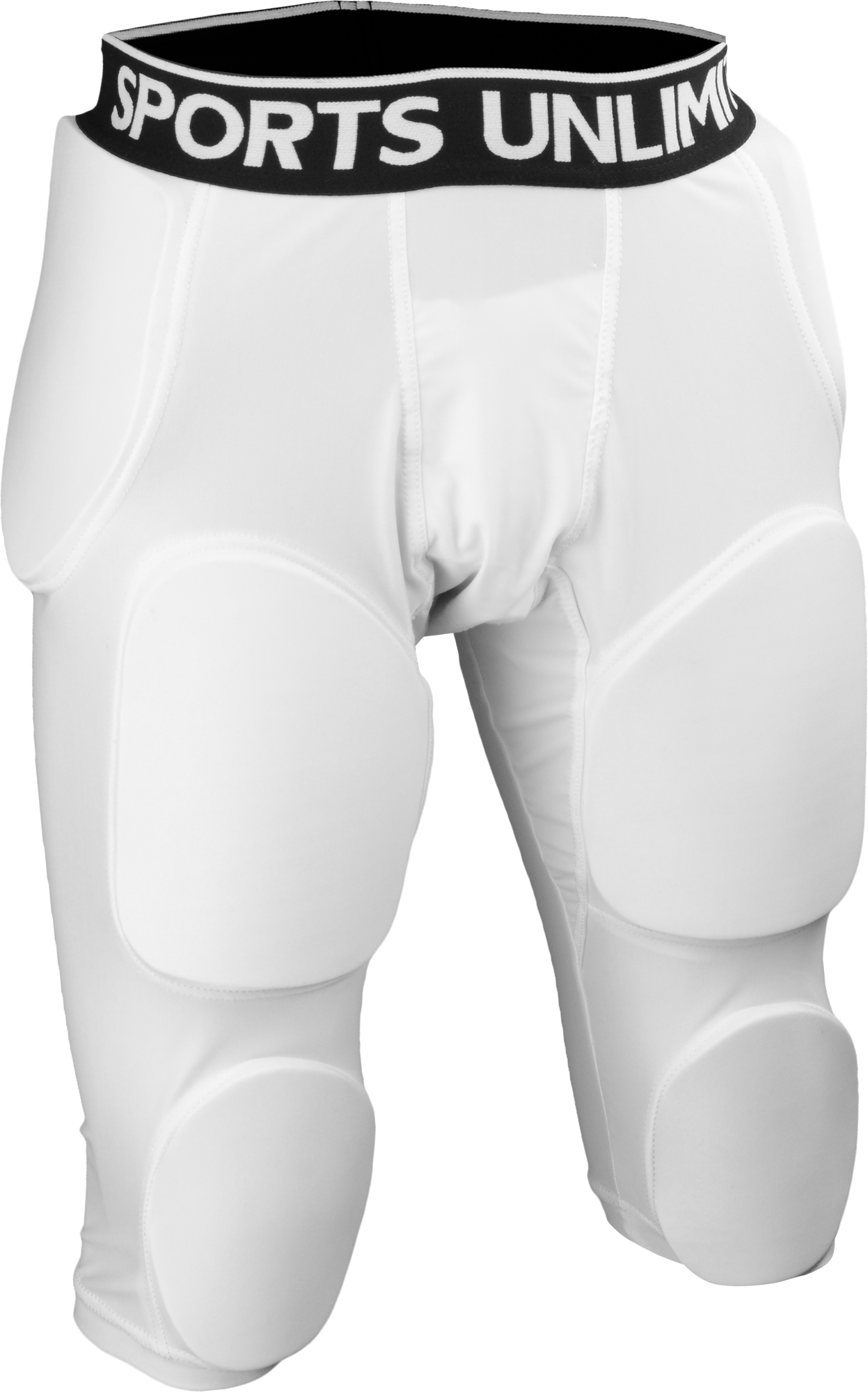 Sports Unlimited Omaha Youth 7 Pad Integrated Football Girdle White