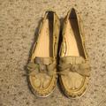 Coach Shoes | Coach Signature Carisa Loafer Flats Size 7.5 | Color: Tan | Size: 7.5