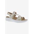 Wide Width Women's Serenity Sandal by Drew in Cream Combo (Size 8 1/2 W)