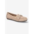 Extra Wide Width Women's Susmita Loafer by Bella Vita in Almond Suede Leather (Size 10 WW)