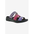 Wide Width Women's Sawyer Sandal by Drew in Purple Combo (Size 8 1/2 W)