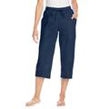 Plus Size Women's Boardwalk Capri by Woman Within in Navy (Size 12 W)