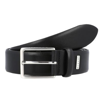 Bugatti Gürtel Leder 100 cm Schwarz Herren