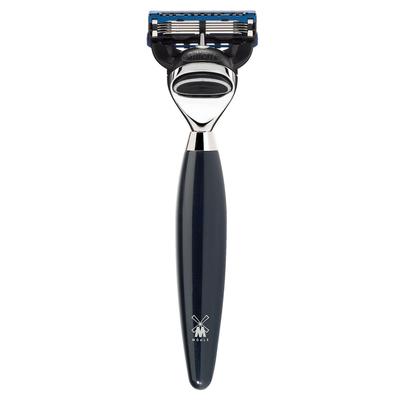 Mühle KOSMO 5-Klingen-Rasierer, Gillette® Fusion™ Griffmaterial Edelharz schwarz Herren