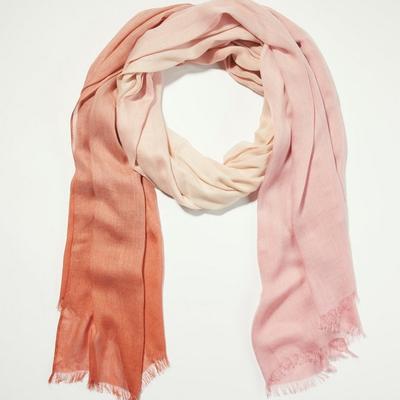 Lucky Brand Dip Dye Scarf - Women's Accessories Scarves Scarf Bandana in Menium Light Red