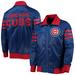 Men's Starter Royal Chicago Cubs The Captain II Full-Zip Varsity Jacket