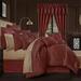 Red Barrel Studio® Bernardsville Red/Beige 4 Piece Comforter Set red/Polyfill/ | Queen Comforter + 2 Standard Shams + 1 Bedskirt | Wayfair