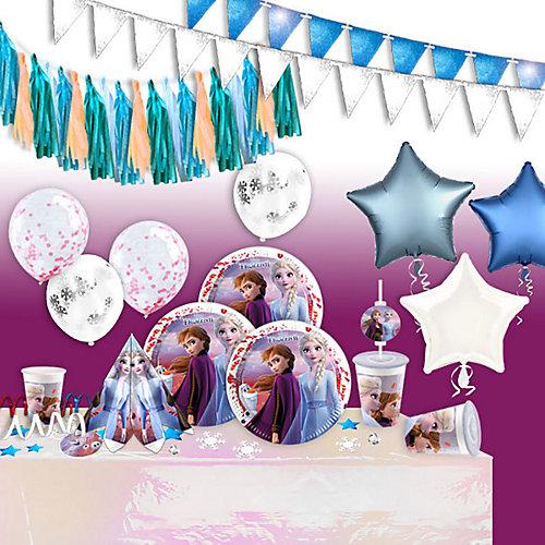 Die Eiskönigin Party Partydeko Set Frozen Groß rosa