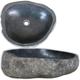 Washbasin, washstand oval hand washbasin natural stone river stone wash bowl 38-45 cm countertop washbasin