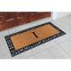 A1HC Rubber and Coir Paisley Border Heavy Duty Non-Slip Durable Double Door Monogrammed Doormat 30"X60"