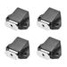 Touch Magnetic Latches Press Catch Latch for Cabinet Door Cupboard Black 4pcs - Black-4pcs