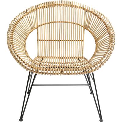 Fauteuil de jardin en rotin et acier