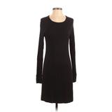 Lou & Grey Casual Dress - Shift: Black Solid Dresses - Women's Size X-Small