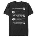 Disney Herren Bösewichte Bösewichte Quotes T-shirt, Schwarz, XXL