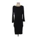 ASOS Casual Dress - Sheath: Black Solid Dresses - Women's Size 0