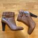Nine West Shoes | Nine West 4” Leather Ankle Boot “Annah” ~ Size 8 M | Color: Brown/Tan | Size: 8