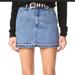 Free People Skirts | Free People Step Up Frayed Hem Denim Skirt. Size 4 | Color: Blue | Size: 4