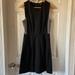 Madewell Dresses | Madewell Fit And Flare Dress Womens Size 2 Sleeveless Black Striped With Pocket | Color: Black | Size: 2