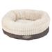 Grey Ellen Donut Dog Bed, 29.5" L X 29.5" W X 7.4" H, X-Large, Gray