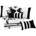 Canora Grey Cherone Microfiber 7 Piece Comforter Set Polyester/Polyfill/Microfiber in Black | Queen Comforter + 2 Standard Shams | Wayfair