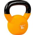 6kg Kettlebell Kugelhantel gusseisen neopren orange - Movit