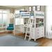 Highlands Loft Bed with Desk and Hanging Nightstand