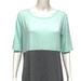 Lularoe Dresses | Lularoe Women's Short Sleeve Crew Neck Multicolored Julia Dress Size Xl | Color: Gray/Green | Size: Xl